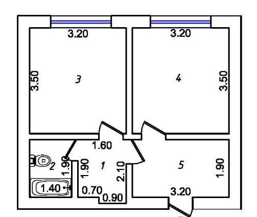 Продаю 2х ком кв-ру на М-в  Куйлюк-5
