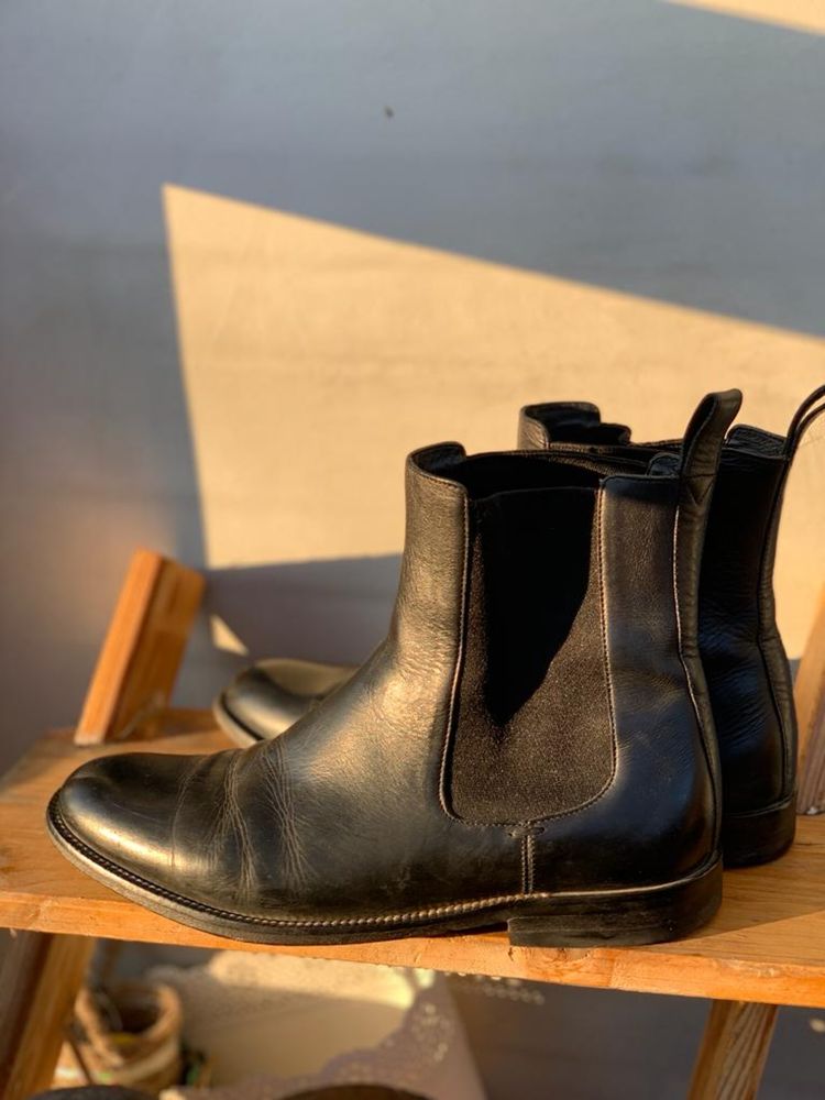 Ghete- botine Gucci -din piele naturala