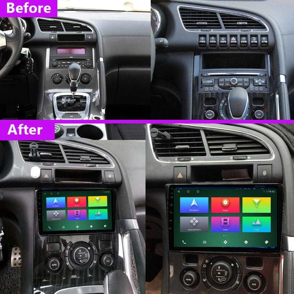 Мултимедия за Peugeot 3008 Двоен дин Навигация дисплей 2DIN Android