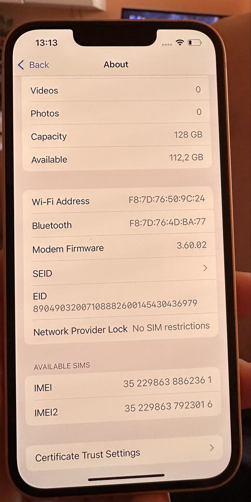 Iphone 14 Yellow 128GB