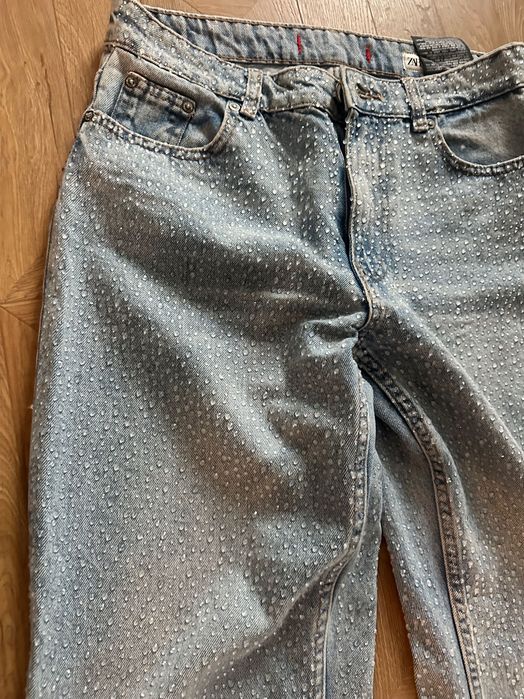 Дънки Зара с камъчета