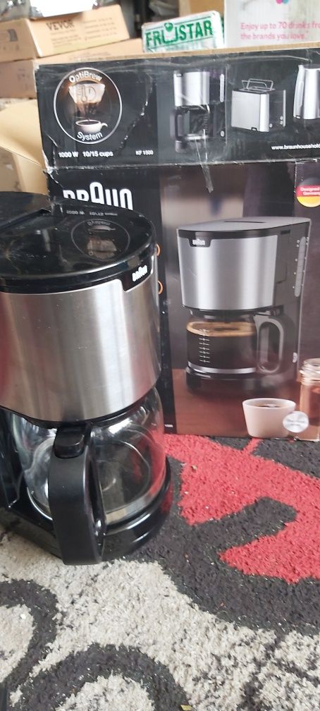 Aparat de cafea Braun PurShine KF 1500 BK - Aparat de cafea cu filtru