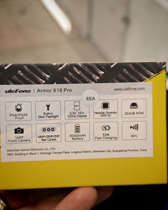 Ulefone Armor X16 Pro, 8/256 GB, Nou, 2 ani garanție