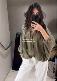 ZARA БОМБЪР ЯКЕ, цвят каки, есенно яке, размер S/M