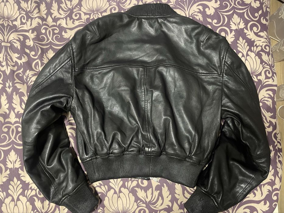 Дамски кожен бомбър Mango