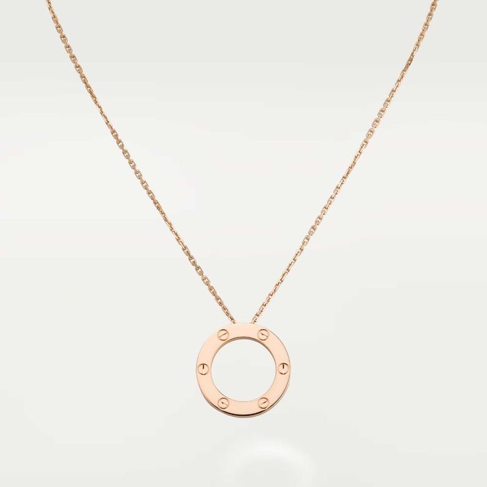 CARTIER Love Rose Gold Large Pendant Дамскo Колие