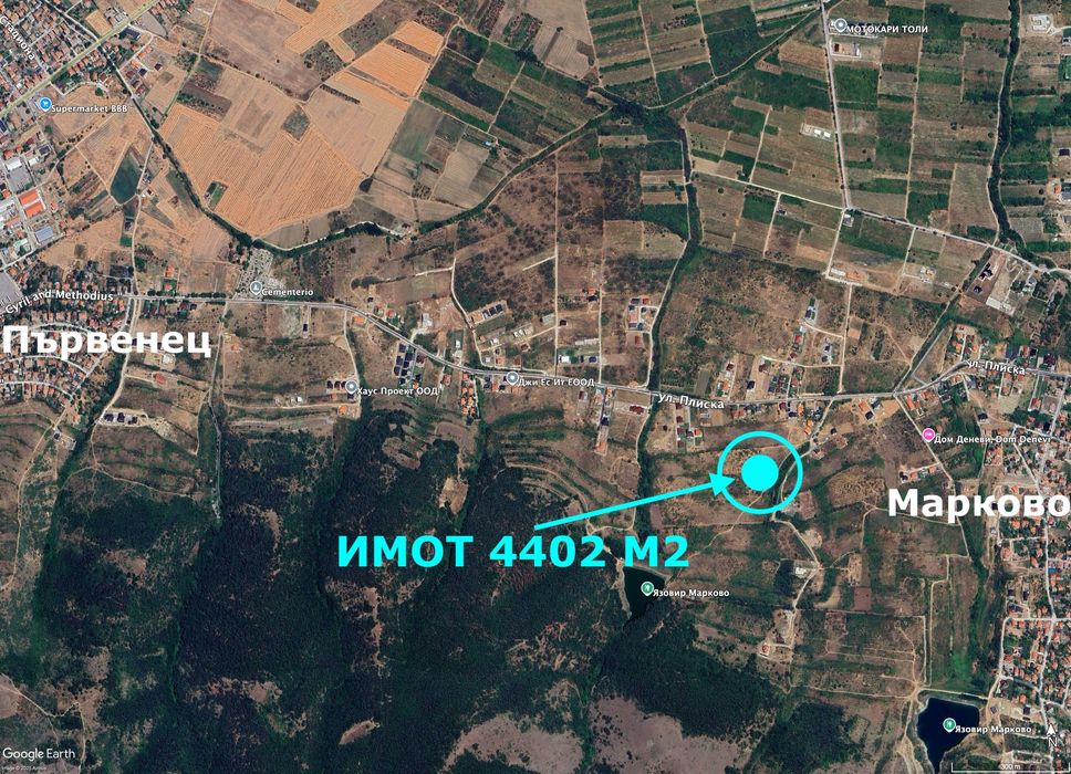 Продава се Парцел в с. Марково, Област Пловдив - 4402 кв.м за 86 €/кв.м - Снимка #1