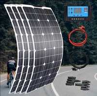 Kit mobil 4 panouri fotovoltaice flexibile -400w