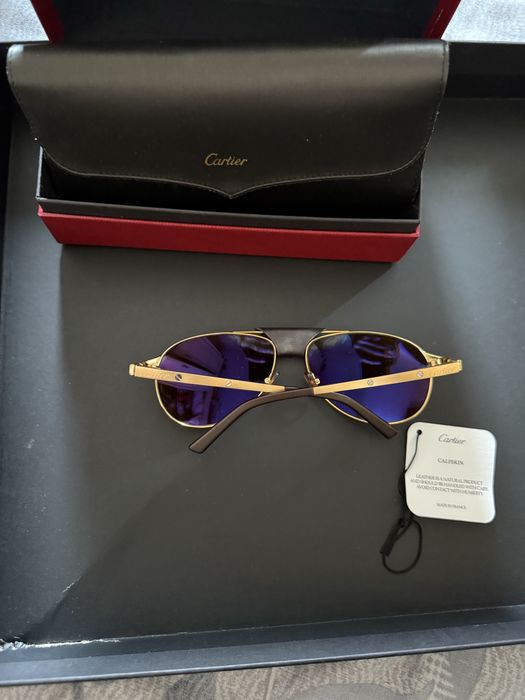 Cartier Santos Du Mont Black Platinium Gold NEW 58/16