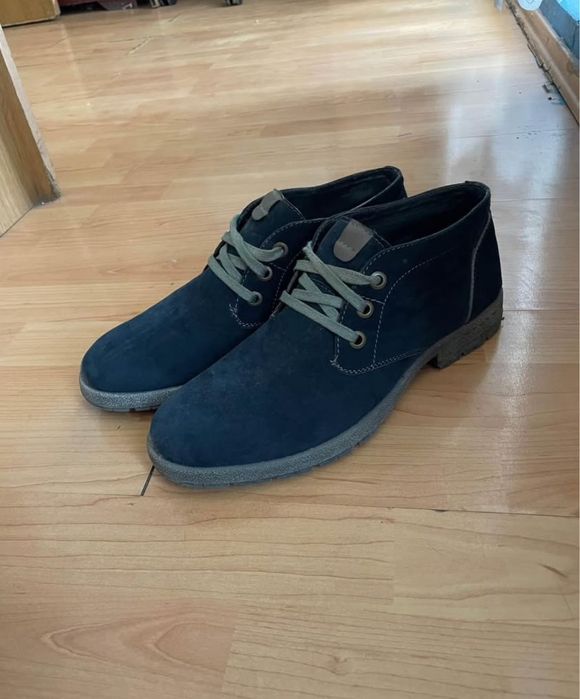 Pantofi piele întoarsă 42 bărbați albaștri