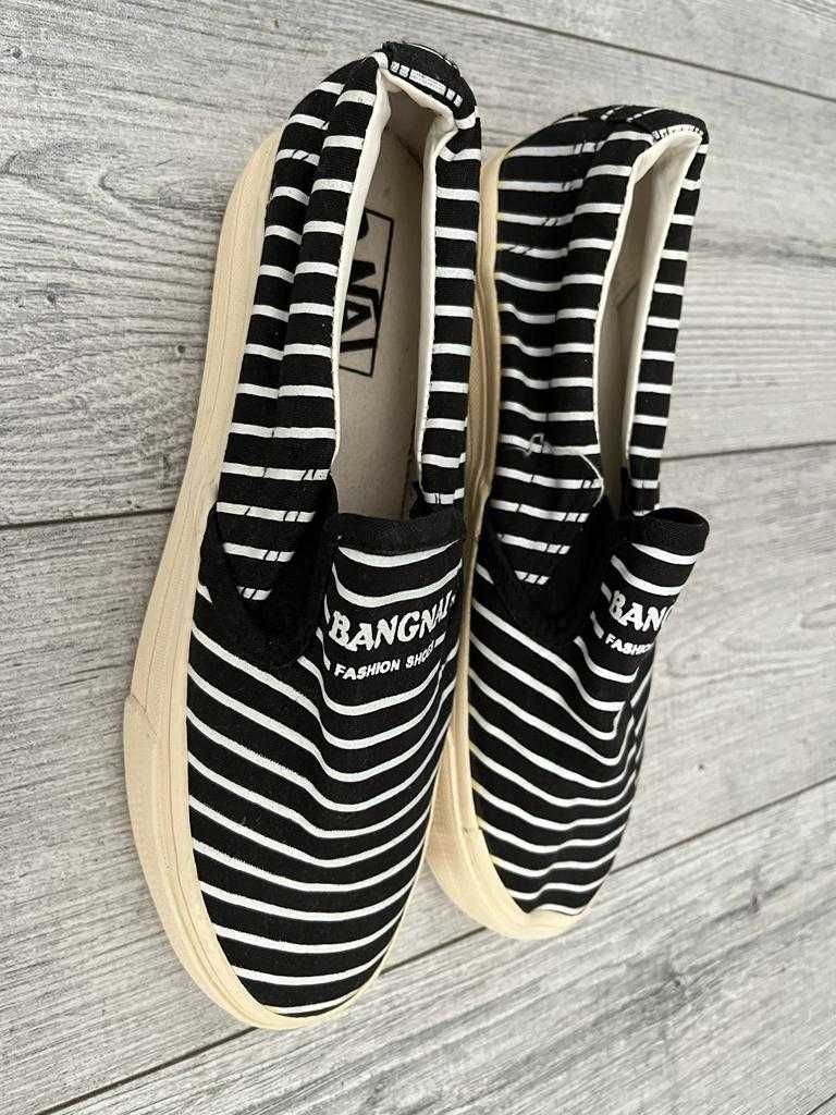 espadrile alb-negru