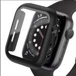 Матов Кейс + Стъклен Протектор за Apple Watch 8 7 6 SE 5 45mm 41 44 40