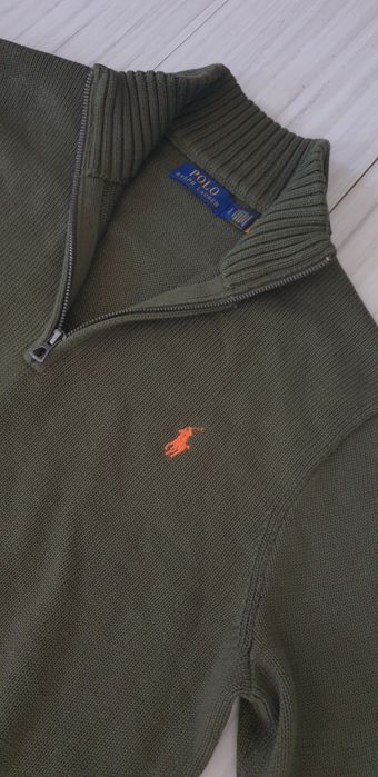 POLO Ralph Lauren Cotton Zip  L НОВО! ОРИГИНАЛ! Мъжки памучен Пуловер