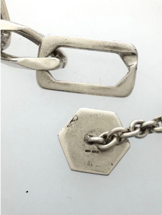 Brățară barbateasca Gucci din argint 925 – zale groase, design de lux