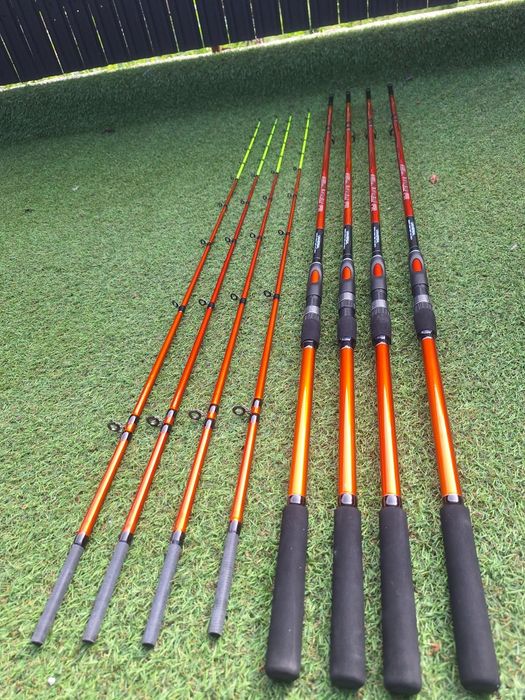SET 4 Lansete Feeder 3.0m PRO FL Aqua River 280 gr + 4 Pr