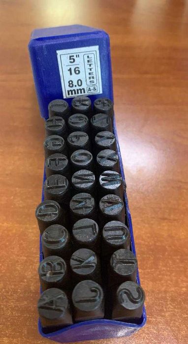 Клейма цифровые, штамповочные ударные буквы. НОВЫЕ.