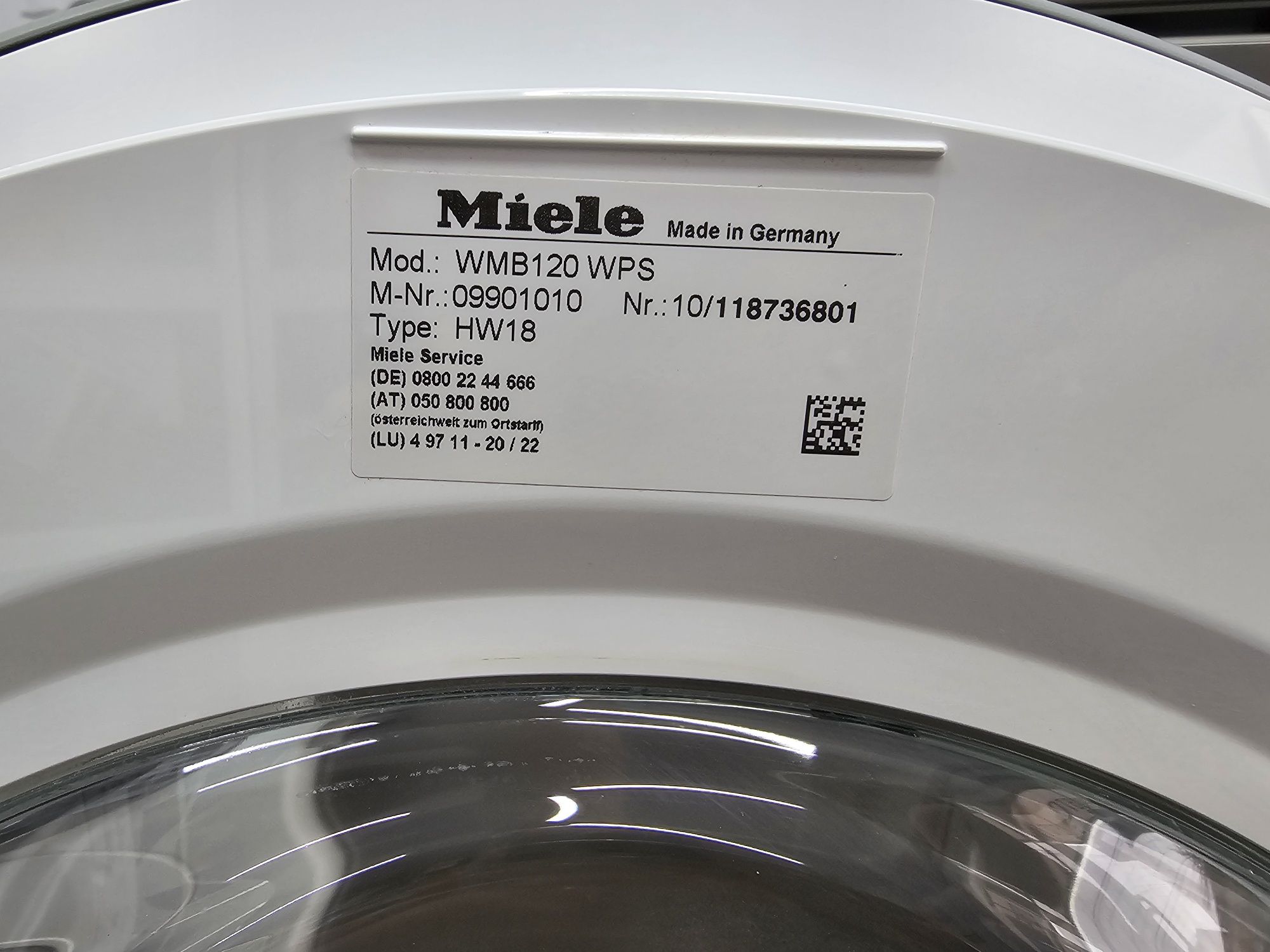 Пералня Miele WMB 120 WPS 8 кг. А+++