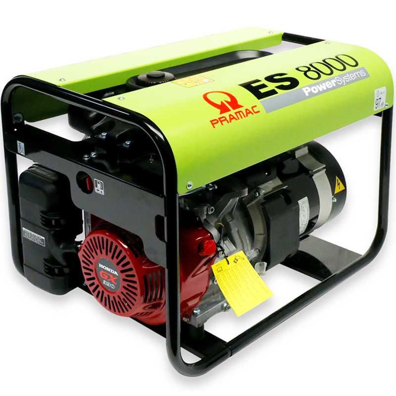 Generator de curent trifazat benzina 6.6kW Pramac ES8000T, Motor Honda