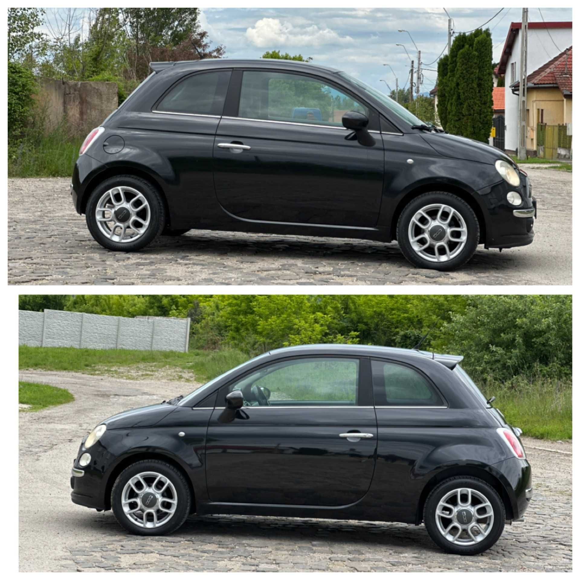 Fiat 500*aer conditionat*1.3 benzina*af.2009*piele*2 randuri de jante!