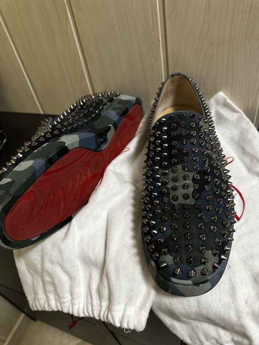 Christian Louboutin Roller Boat Flat Camouflage