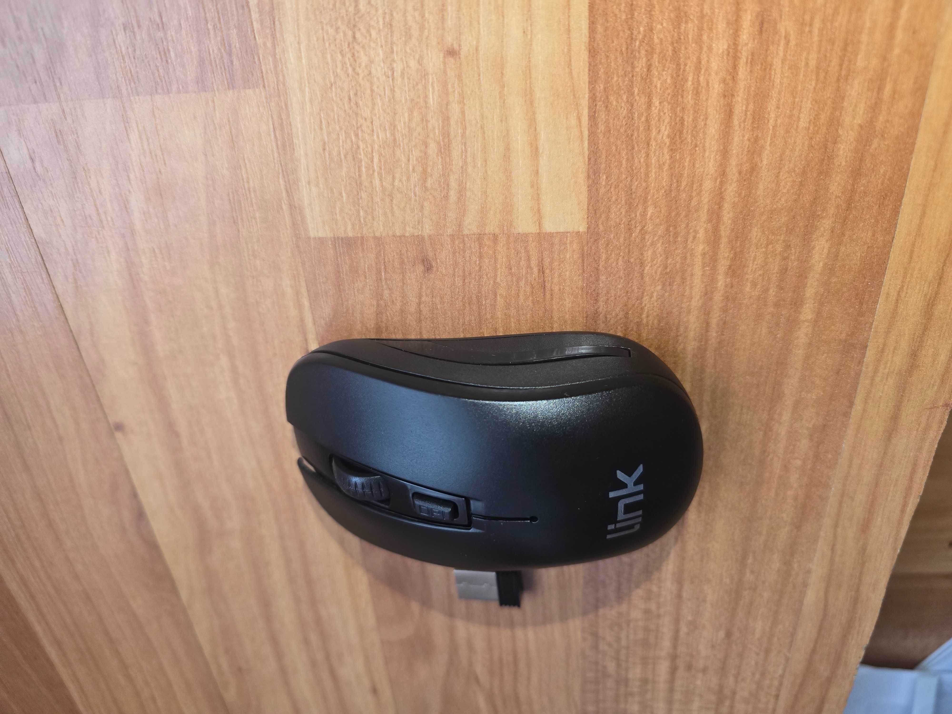 Link lkmos02 Wireless Mouse 1000 dpi 3 Buttons USB Receiver Black