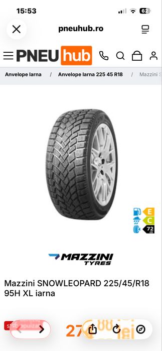 Anvelope iarna 2 bucati Noi