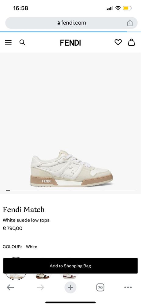 Sneakers Fendi Match