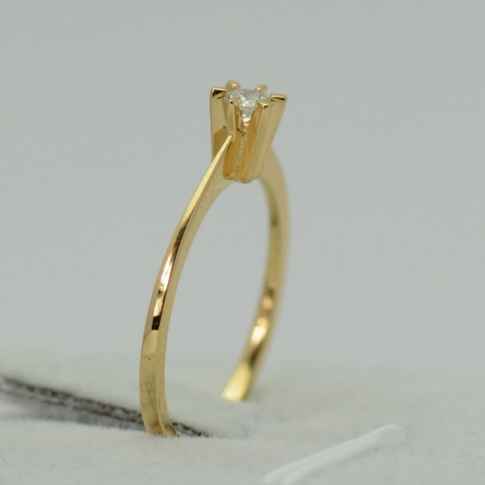 Inel aur galben cu diamant (cod 6774,6037)