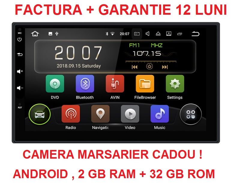 Navigatie android universala 2DIN , GPS Auto , internet waze garantie