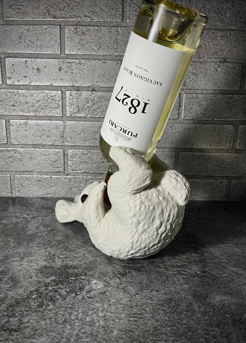 Suport pentru sticlă vin – iepuraș decorativ