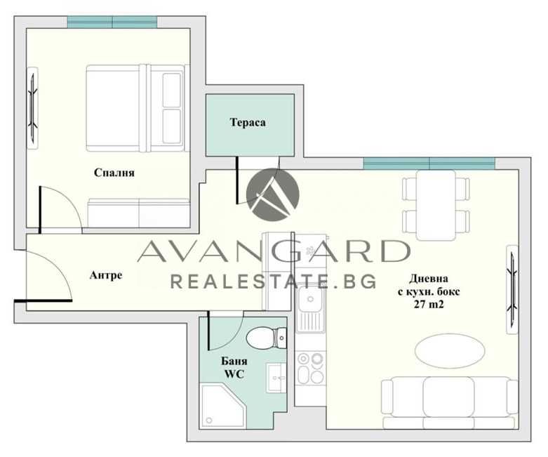 Продава се Двустаен апартамент в Пловдив, Тракия - 63 кв.м за 1539 €/кв.м - Снимка #2