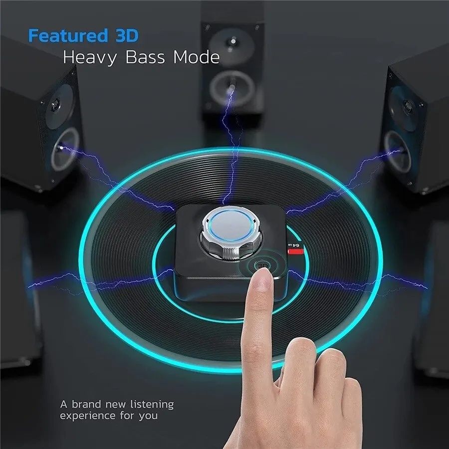 Receptor Audio Bluetooth Carkit Audio Sunet 3D și intrate microSD