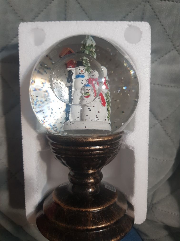Led фенер и лампа с дядо Коледа и снежен човек
