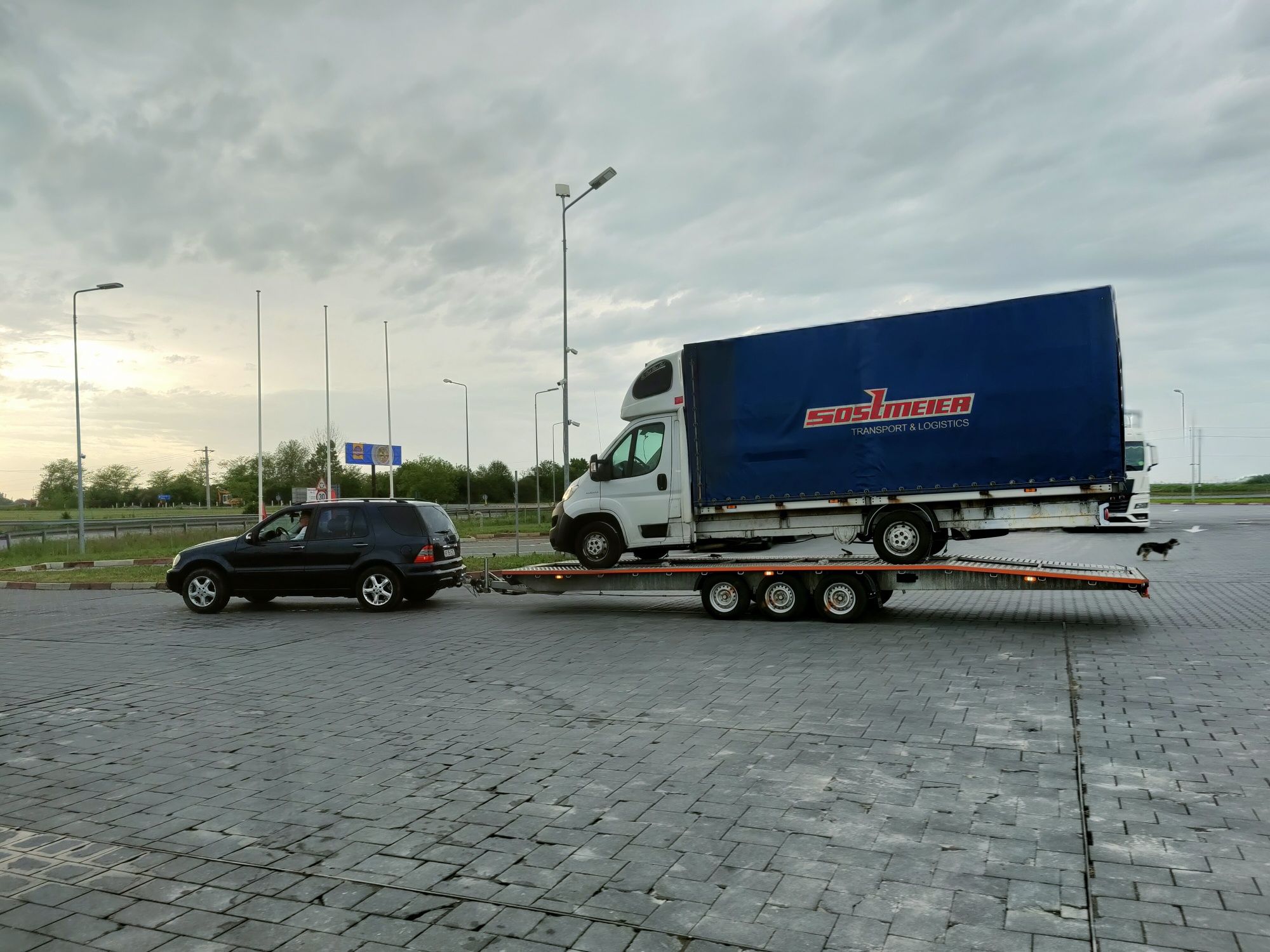 Tractari auto platforma non stop Ungaria Austria Cehia