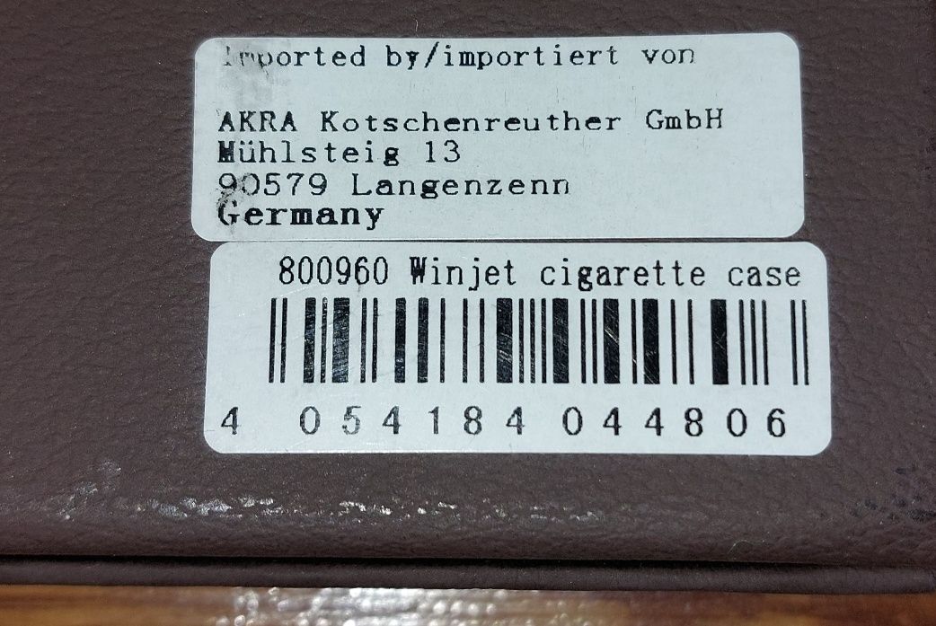 Табакера Win Jet international Germany
