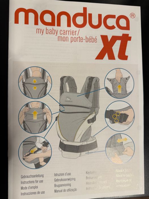 Manduca XT Кенгуру за деца-ергономична бебешка раница DenimBlackToffee