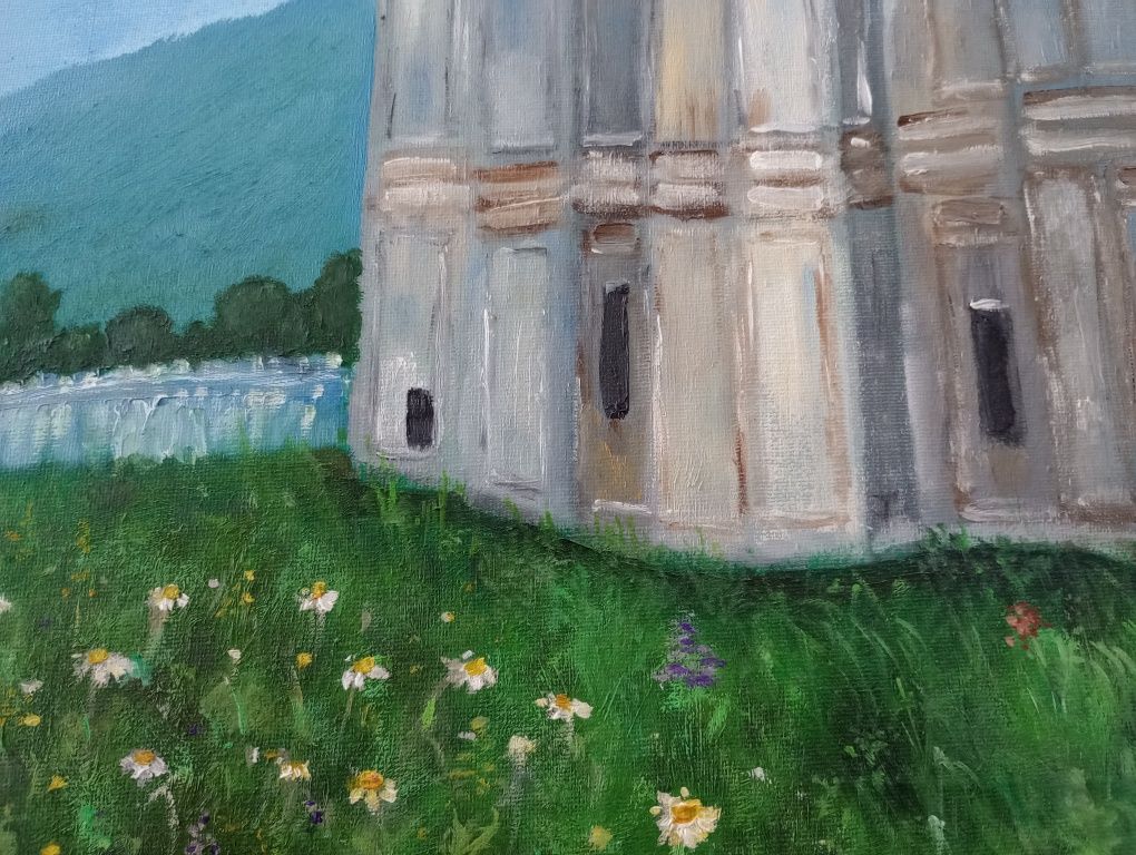 Pictura in ulei tablou biserica