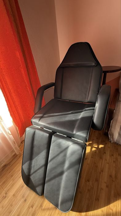 Pat / Fotoliu Profesional 2 in 1 Reglabil. Cosmetica, Masaj, Tatuaj