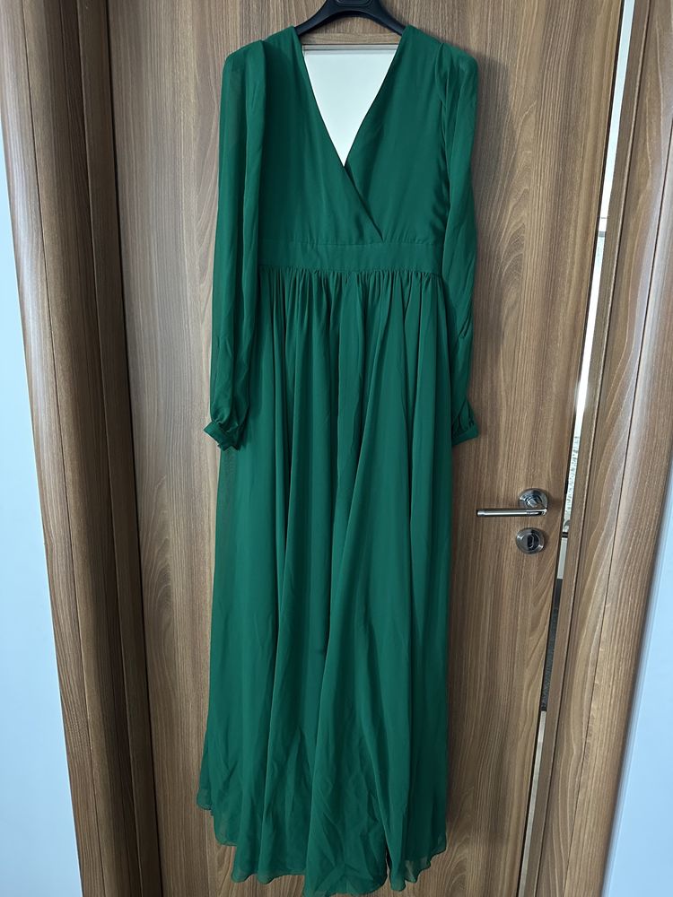 Rochie elegantă verde de seara