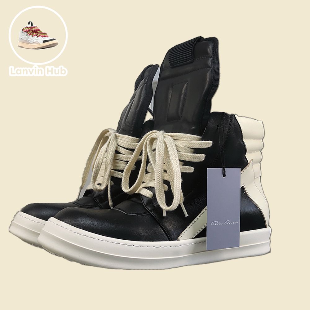 Rick Owens Geobaskets - Jumbo Lace, Black, White