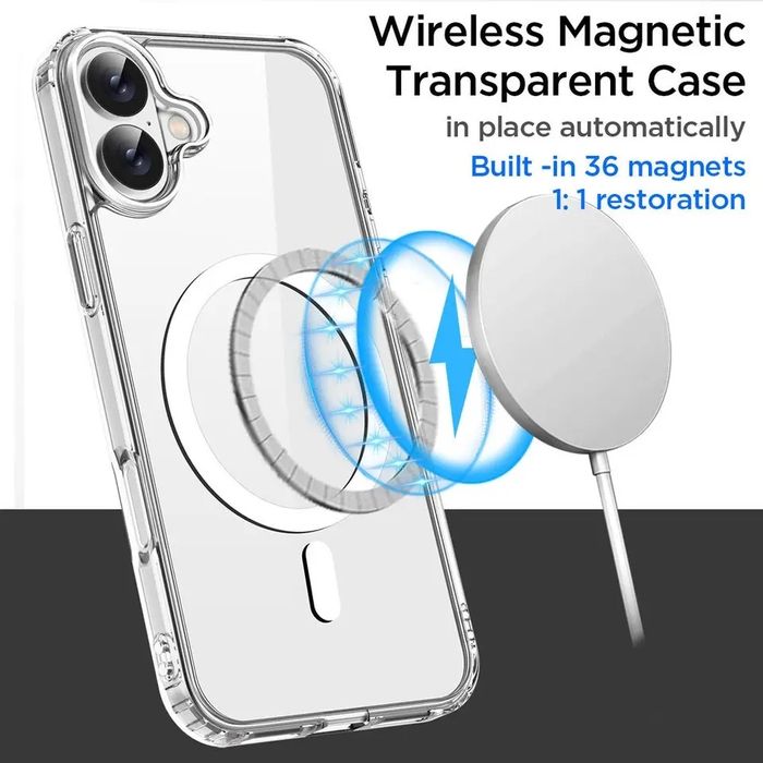 Apple iPhone 17 /Pro/Max/Air/ Удароустойчив MagSafe силиконов кейс