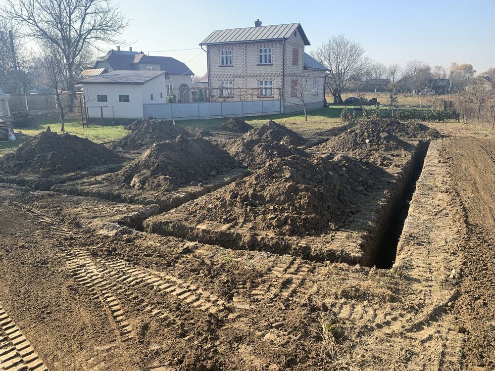 Închiriez excavator, miniexcavator, bascula, picon