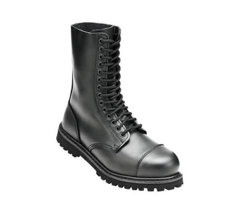 Кожени ботуши BRANDIT PHANTOM 14 дупки. Черни