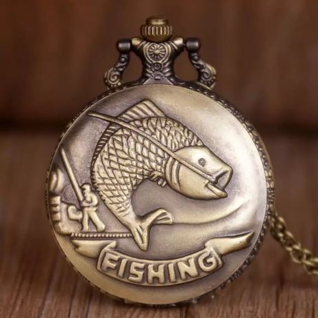 Ceas medalion pescar