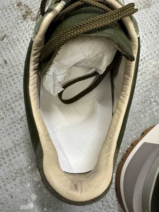 Нови мъжки обувки - Maison Margiela, Khaki Patchwork Sneaker, 44 номер