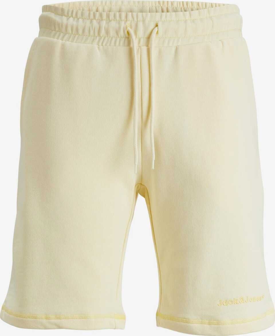 Мъжки къси панталони Jack & Jones, 100% памук, Светложълти, L