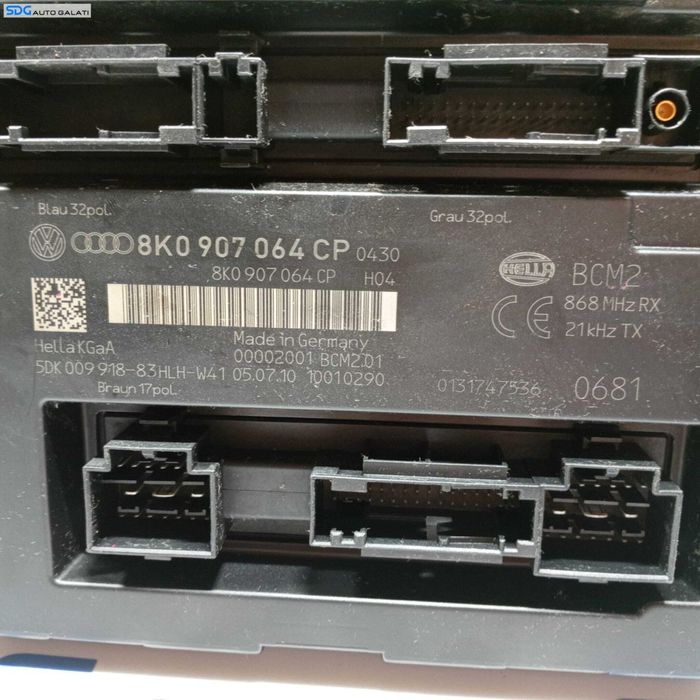 BCM Unitate Modul Calculator Control Confort Audi A4 B8 2008 - 2015 Cod 8K0907064CP 5DK009918 [271M9]