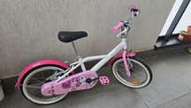 Bicicleta fete 4 5 6 ani 16" Decathlon BTWin Docto Girl