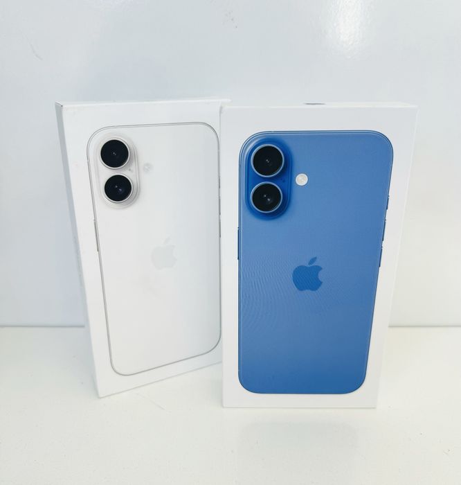 НОВ! iPhone 16 128GB White / Ultramarine ГАРАНЦИЯ!!!