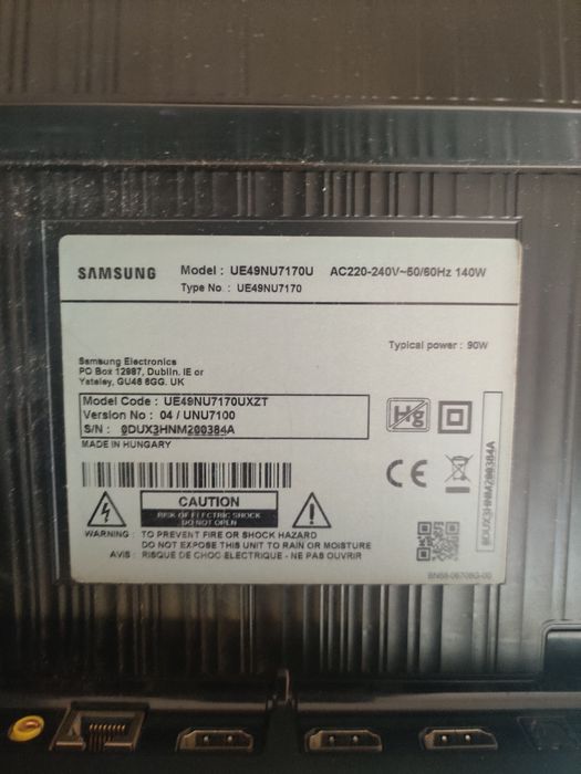 Samsung UE49NU7170U Piese